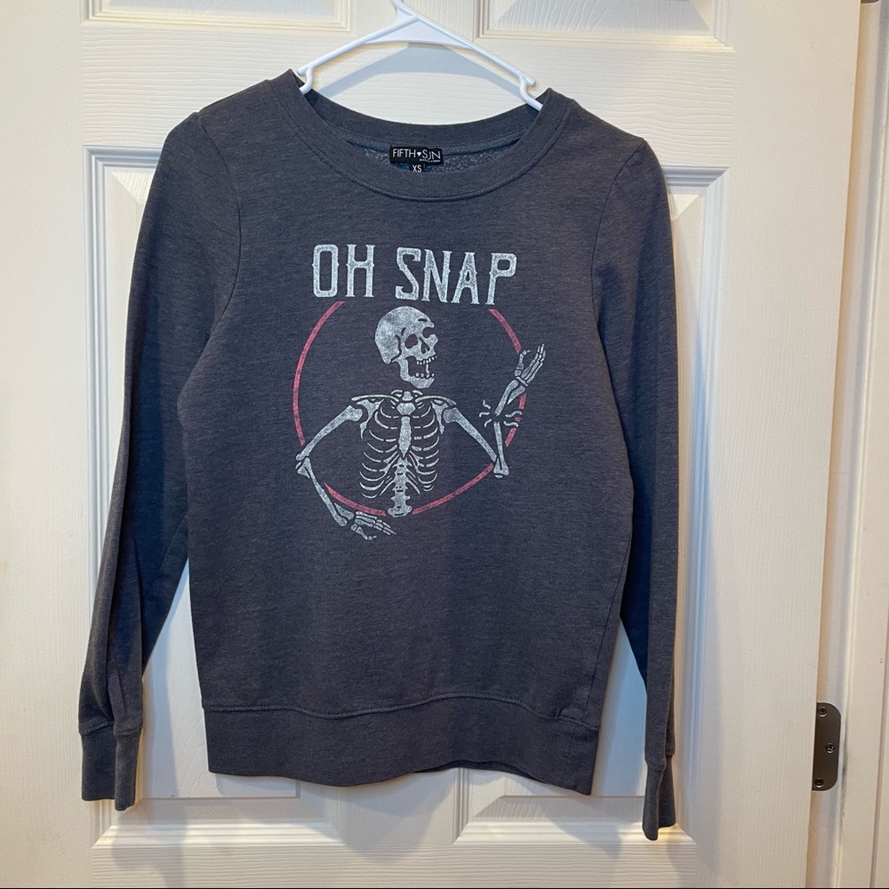 Oh Snap Skeleton Crewneck